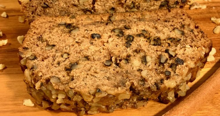 Easy Cinnamon Walnut Banana Bread