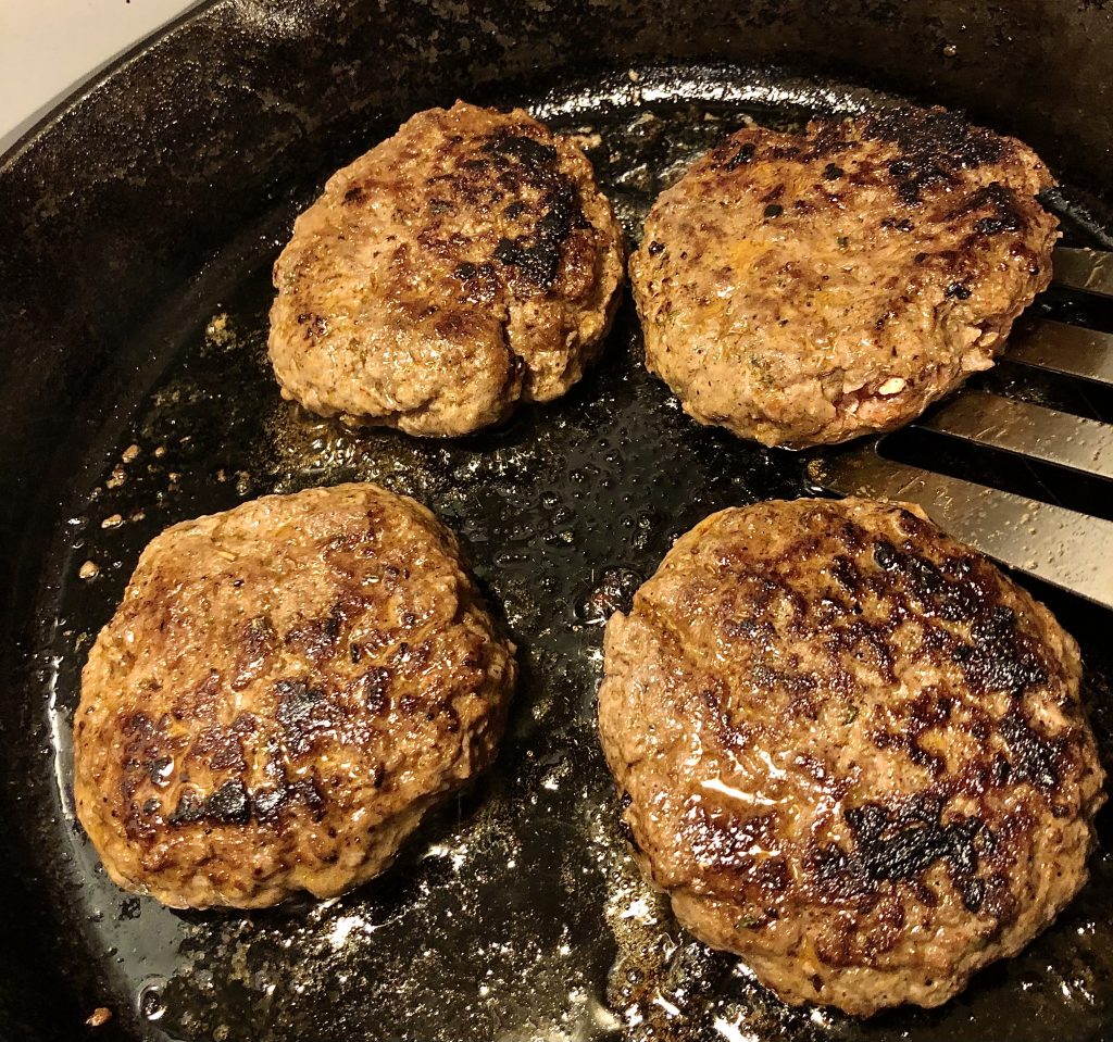 Korean BBQ Burgers with Gochujang Slaw