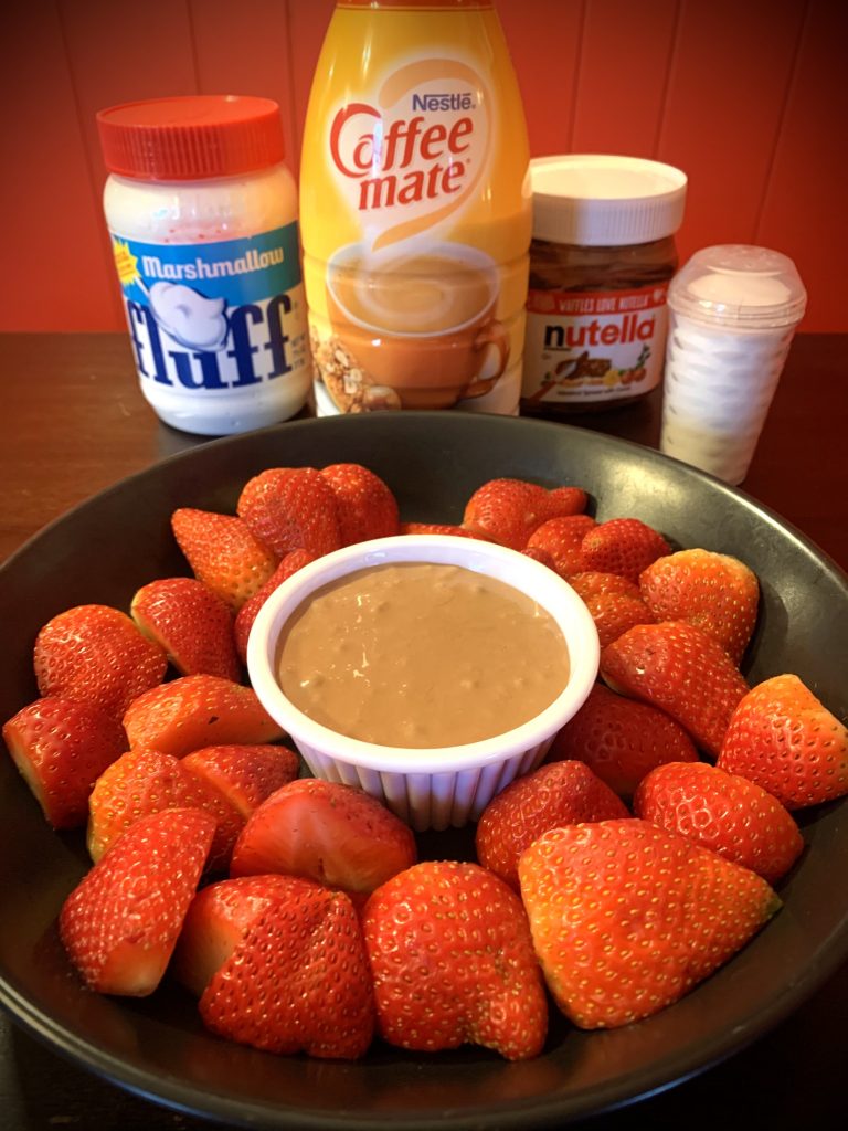 Nutella Hazelnut Fluff Fruit Dip