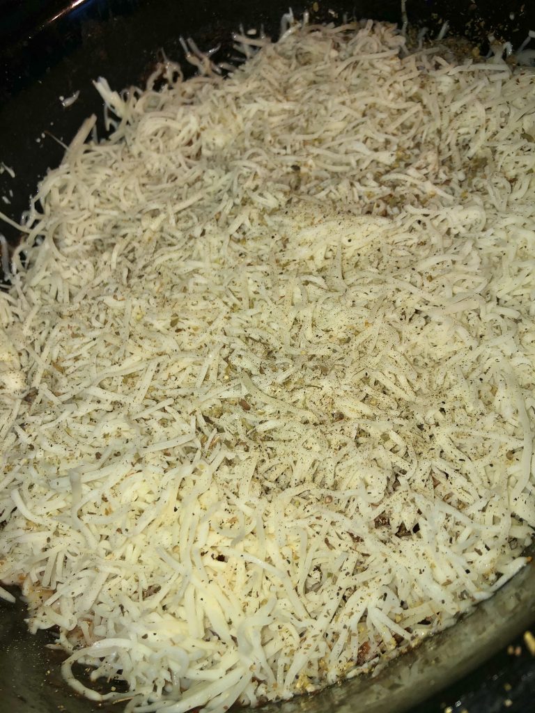 slow cooker tortellini cheese topping