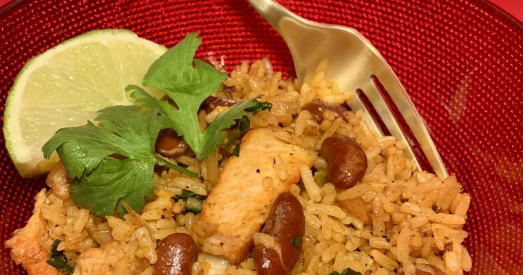 The World’s Easiest Spanish Rice with Salsa
