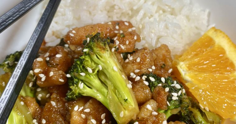 Better Than The Buffet Orange Chicken with Broccoli
