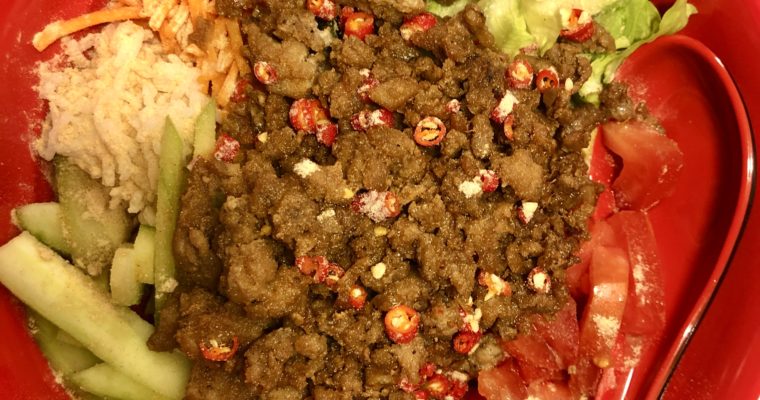 Easy 25-Minute Thai Ground Pork Rice Bowl